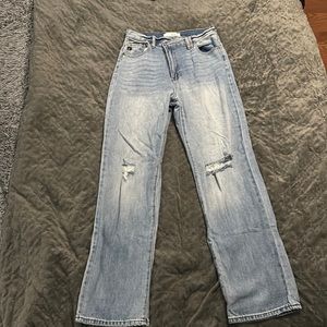 Kancan Wanda Ultra High Rise 90's Straight Leg Jeans